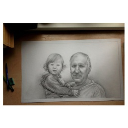 Дедушка и внучка