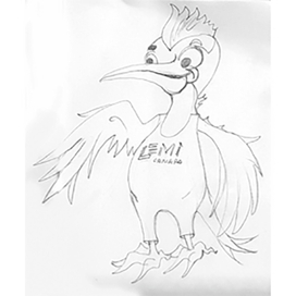 разработка персонажа (дятел)