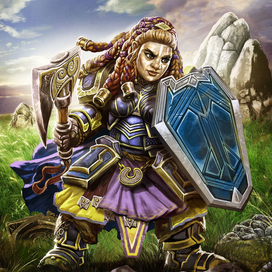 Dwarf female concept art