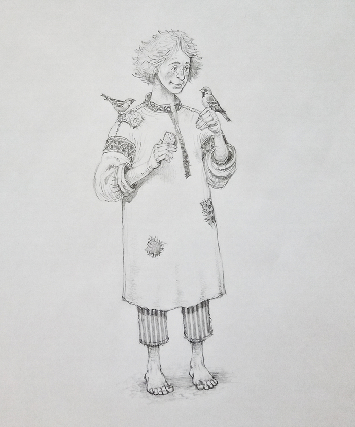 Иванушка-дурачок. Эскиз