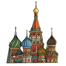 Стикер Москва 