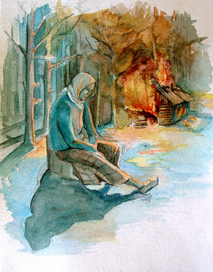 Старуха Саваж. Ги Де Мопасан "Старуха Саваж" (иллюстрация) (2010)