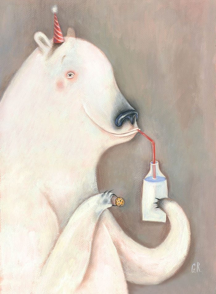 Молочко с печеньем