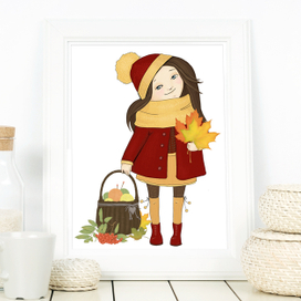 Девочка для открытки