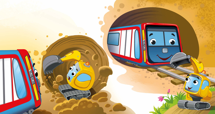 книжка о маленьком экскаваторе