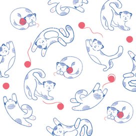 Игривые котики 