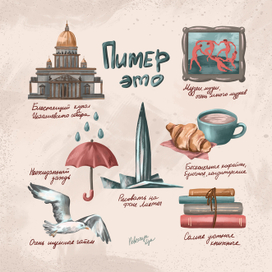 Открытка "Питер это"