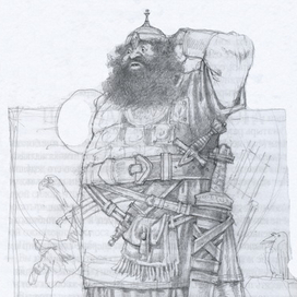 Богатырь(эскиз)