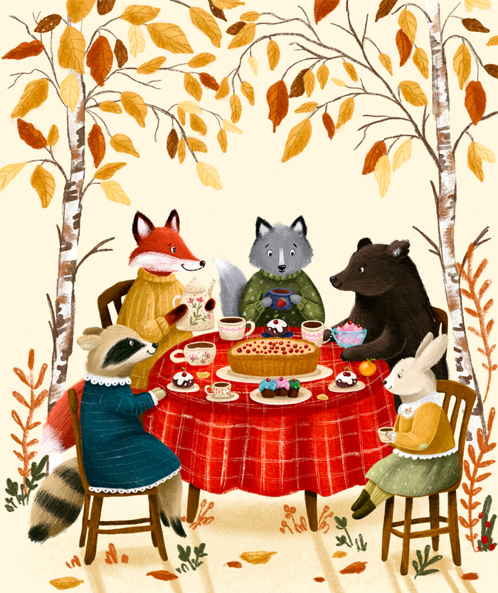 Чаепитие в лесу