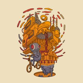 Серия работ про ментальные расстройства. Галлюцинации.