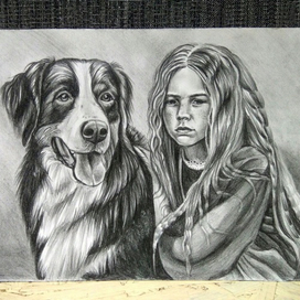 Девочка с собакой