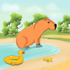 Иллюстрации к сказке New in the zoo автор Joy Hill