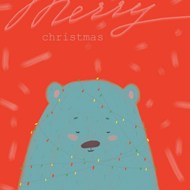 открытка на новый год