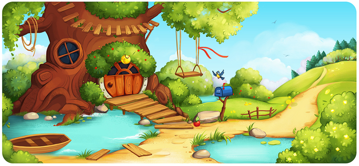 Иллюстрация к детской книге.