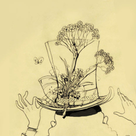 цветочная шляпа