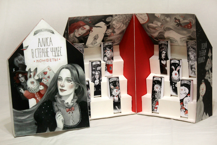 Упаковка для конфет "Алиса в Стране чудес"❤