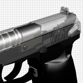 пистолет прозрачный