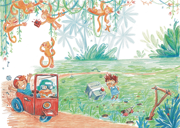 Иллюстрация для журнала Ключ