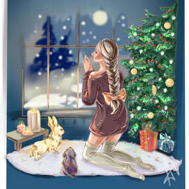 Рождественская открытка