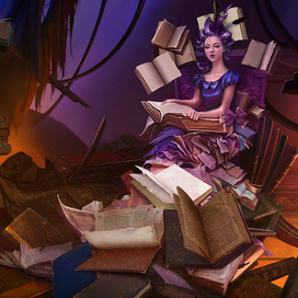 Книжная дама. Локация.