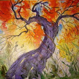 Дерево с точки зрения ёжика 