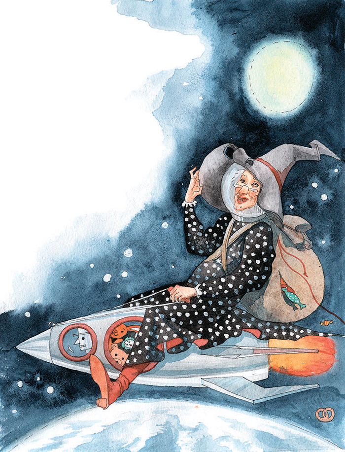 Бефана на ракете. "Новогодняя книга" Джанни Родари