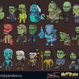 персонажи для hell train