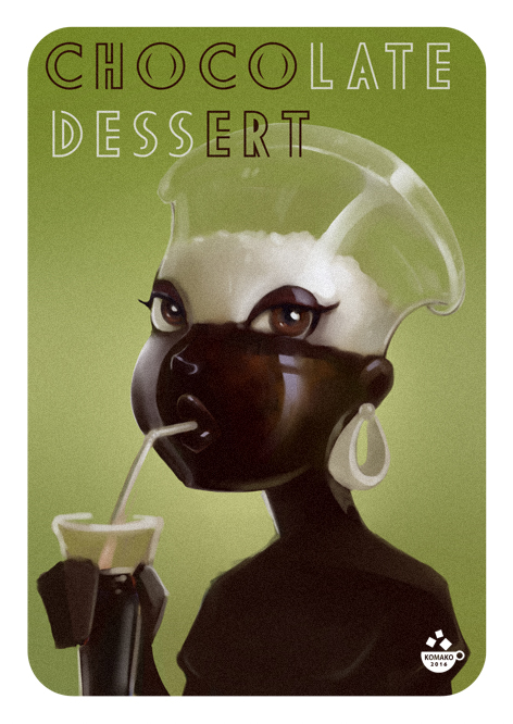 шоколадный десерт