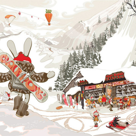 Разворот для зимнего номера Turtess Holiday