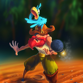 Пират и попугай