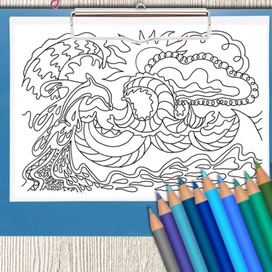 Раскраска-антистресс для детей