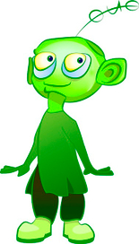 зелёный инопланетянин