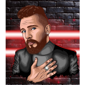 Векторный Портрет в Фирменном Стиле