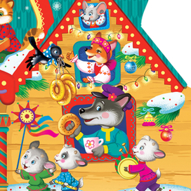 новогодняя упаковка для "Обьединенных кондитеров"