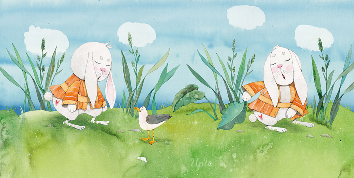 Белый кролик с острова Инаба