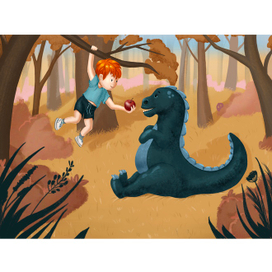 Мальчик и динозавр
