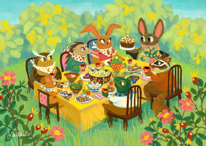 Обед в лесу