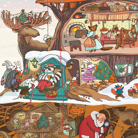  Адвент-календарь «Как Дед Мороз шапку искал» фрагмент