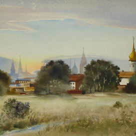 ,,Тихий вечер на ул.Краста,,Рига.