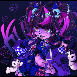 Хуманизация персонажа Kuromi