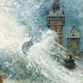 Снежная королева увозит Кая