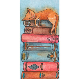 Котик на книжках