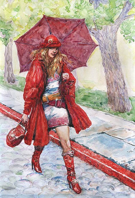 Иллюстрация к сказке- истории, "Осенние солнечные зайчики"