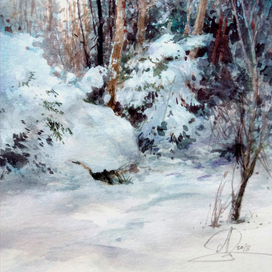 Зимний лес.