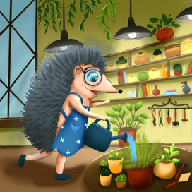 Ёжик-садовник