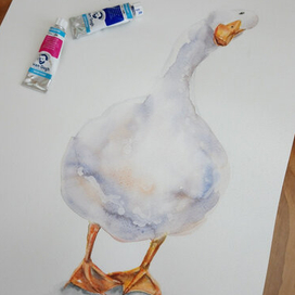 Жили у бабуси 2 веселых гуся