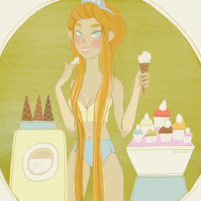 Продавщица мороженого