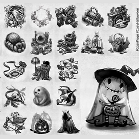 Иллюстрации для инктобера