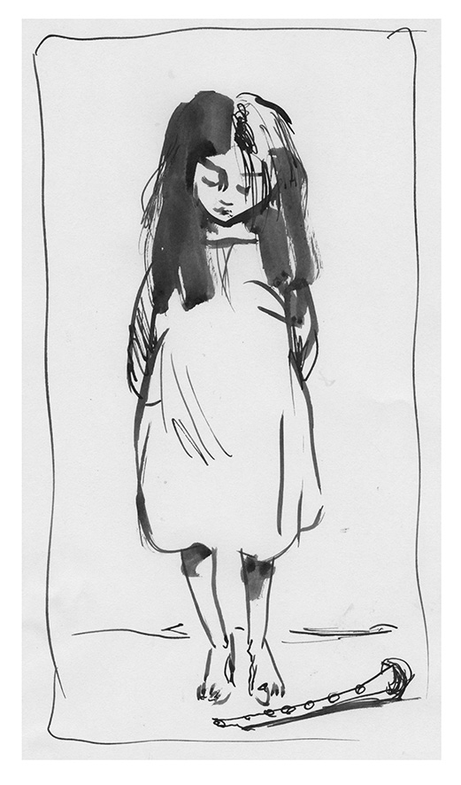 Девочка с дудочкой