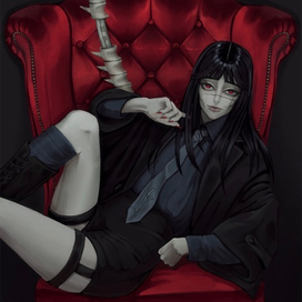 Фанарт Йор по манге «человек-бензопила»